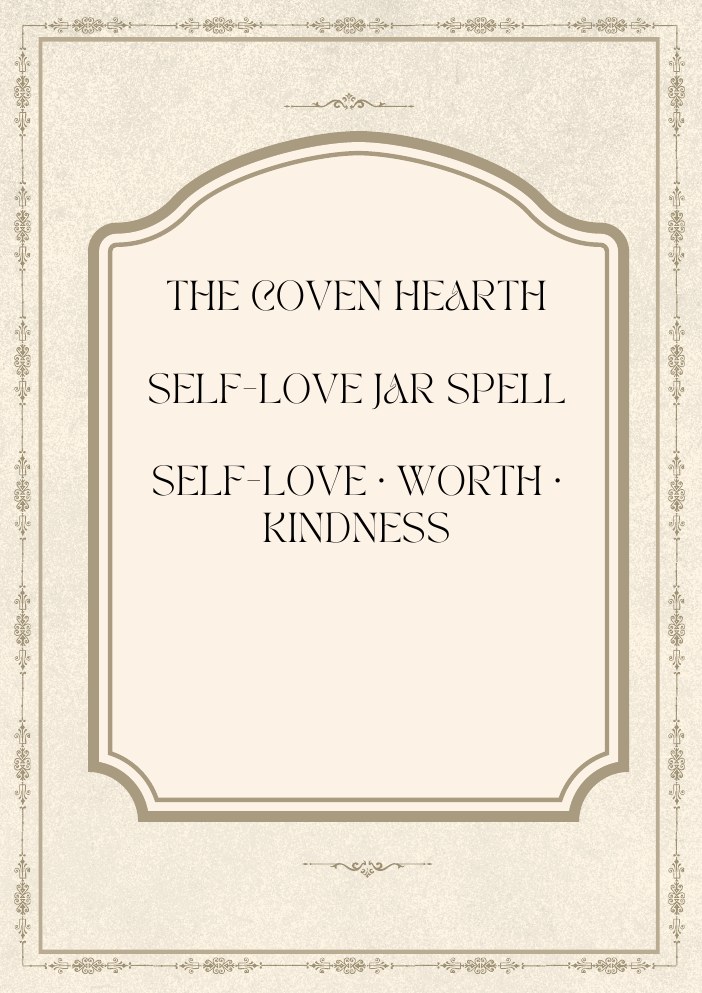 Self-Love Jar Spell — Digital Guide: 8-page PDF · instant digital download