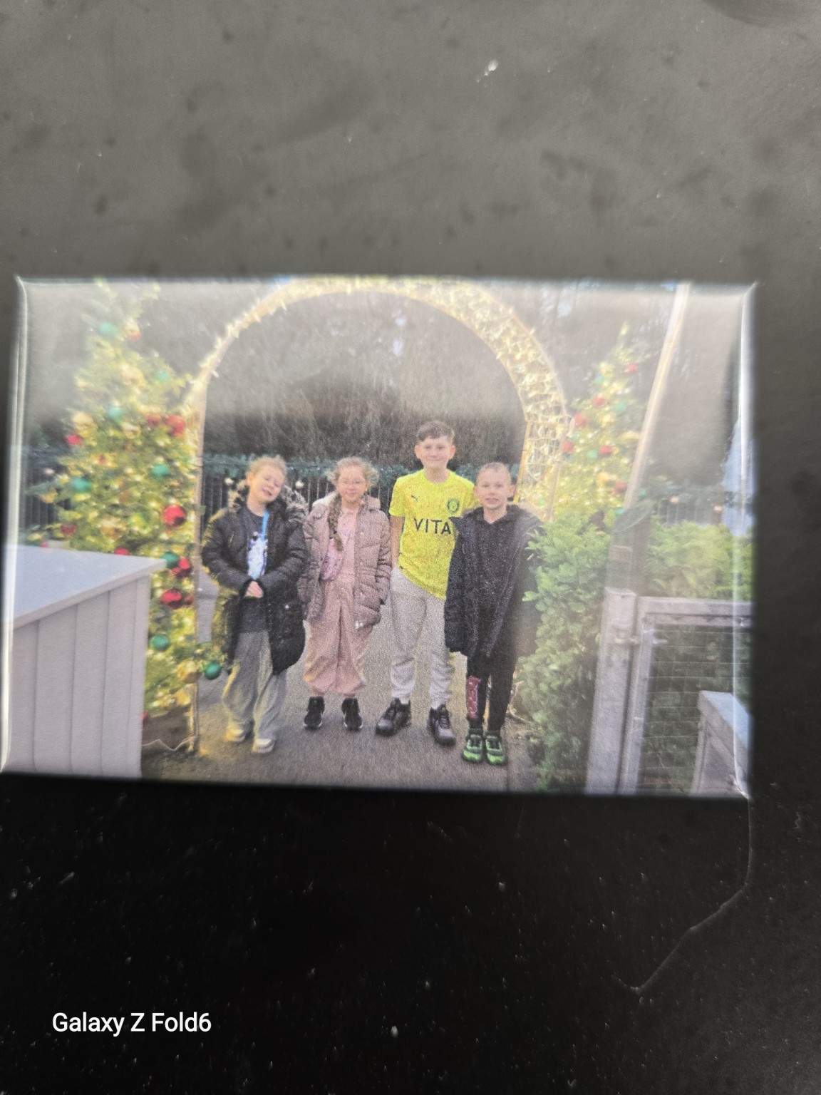 The grandchildren personalised magnet example