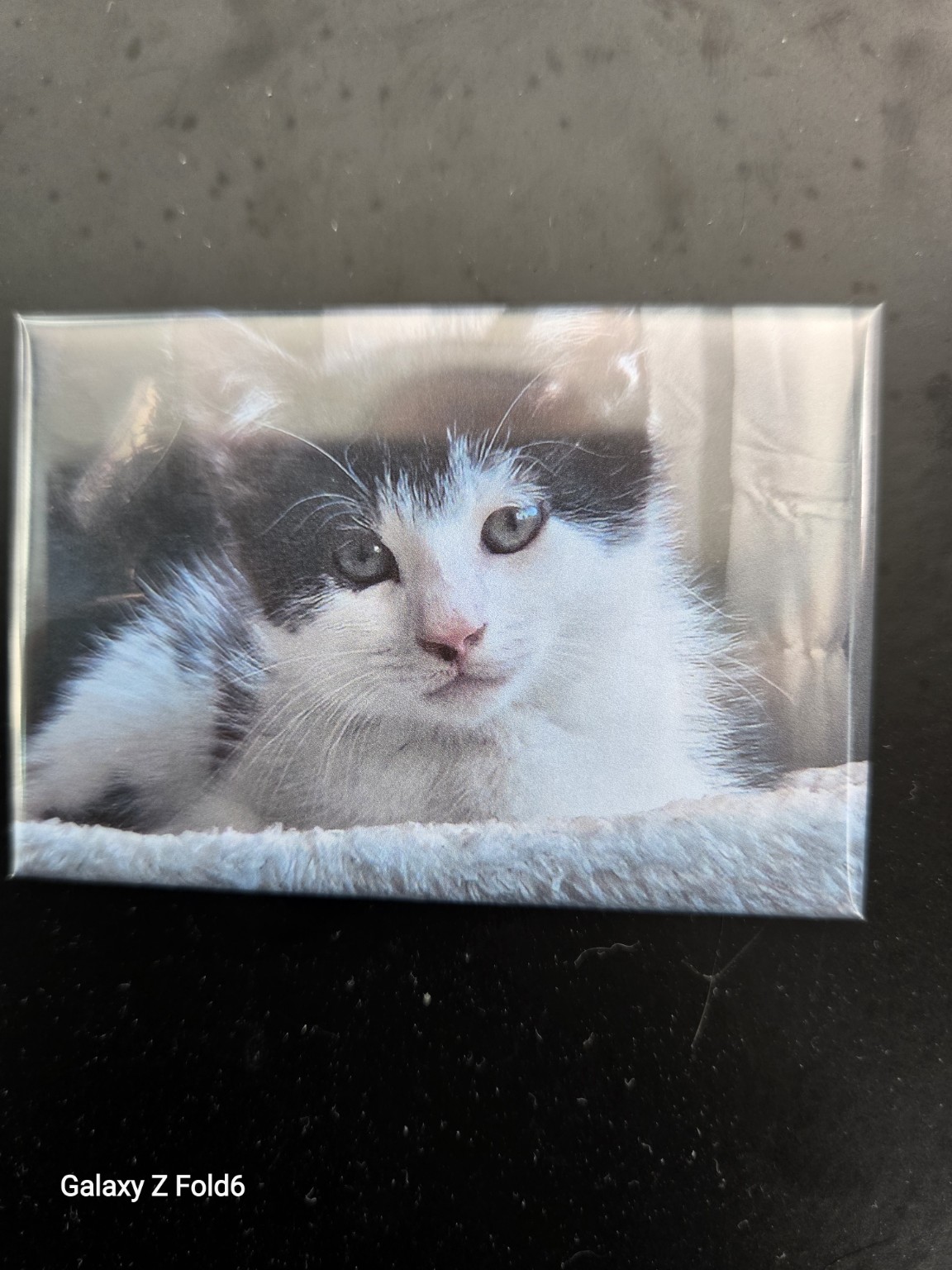 Tilly’s keepsake personalised magnet example