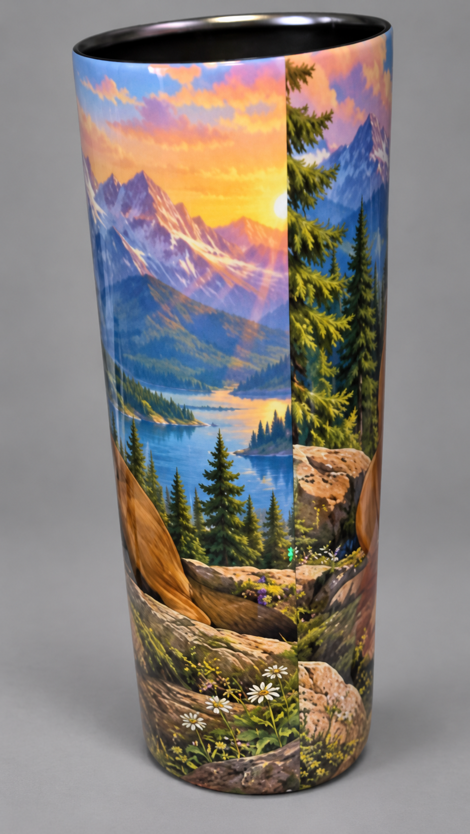 Personalised Cole tumbler example showing two distinct dogs, view 10