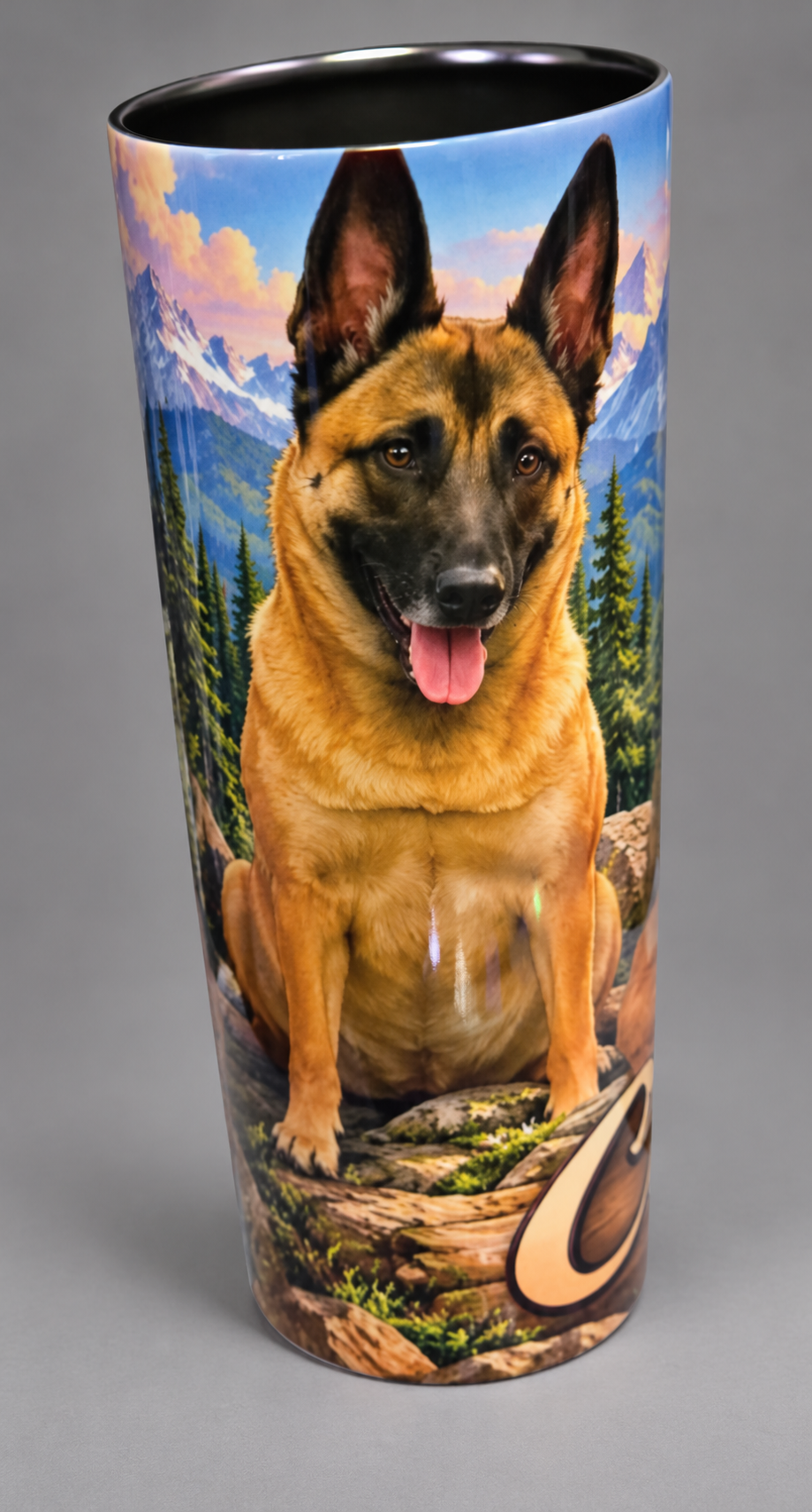 Personalised Cole tumbler example showing two distinct dogs, view 11